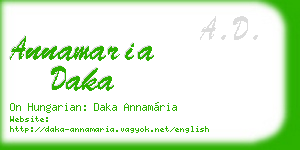 annamaria daka business card